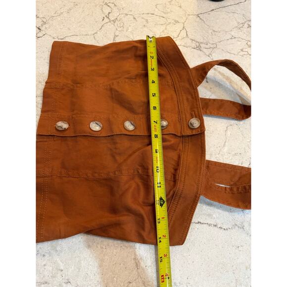 Banana Republic Rust Canvas Cropped Tank- Adjustable Straps | Size 0 - Picture 3 of 6